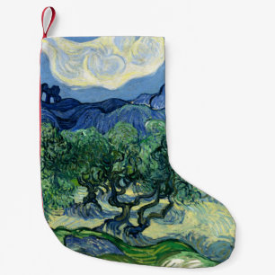 Van Gogh Die Olivenbäume Landschaftsmalerei Kleiner Weihnachtsstrumpf