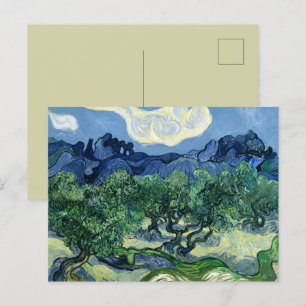 Van Gogh Die Olivenbäume Landschaftsmalerei Postkarte