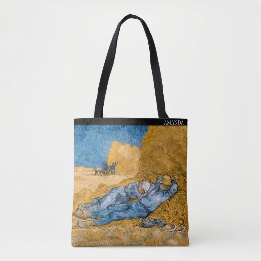 Van Gogh – Die Siesta – Personalisiert Tasche (Vorderseite)