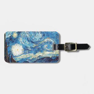 Van Gogh die starry Nacht1889 Vintage Kunst Gepäckanhänger
