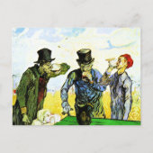 Van Gogh - Die Trinker, berühmtes Gemälde, Postkarte (Vorderseite)