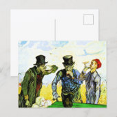 Van Gogh - Die Trinker, berühmtes Gemälde, Postkarte (Vorne/Hinten)
