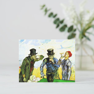 Van Gogh - Die Trinker, berühmtes Gemälde, Postkarte