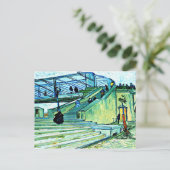 Van Gogh - Die Trinquetaille-Brücke Postkarte (Stehend Vorderseite)