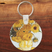 Van Gogh Die Vase mit 12 Sonnenblumen Schlüsselanh Schlüsselanhänger (Vorderseite)