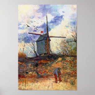 Van Gogh - Die Windmühle der Galette Poster