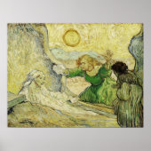 Van Gogh - Die Zunahme von Lazarus (nach Rembrandt Poster (Vorne)