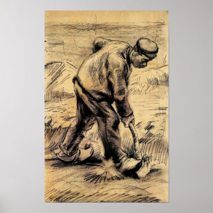 Van Gogh - Digger, Kunstwerk zum Thema Realismus Poster