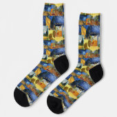 Van Gogh Dream Malereien Kunst, Dichtung und Musik Socken (Linkes Detail)
