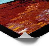 Van Gogh - Drei Sonnenblumen in einer Vase - Kunst Poster (Ecke)