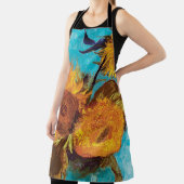 Van Gogh - Drei Sonnenblumen in einer Vase - Kunst Schürze (InSitu)