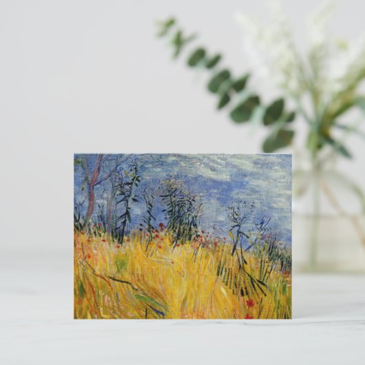 Van Gogh - Edge of a Weizen Field with Poppies Postkarte (Stehend Vorderseite)