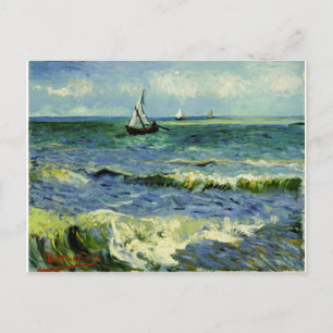 Van Gogh - Ein Fischerboot auf See Vintag Postkarte