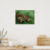 Van Gogh - ein Krab auf der Rückseite Poster (Küche)