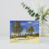 Van Gogh - Ein Vorort von Paris Postkarte (Stehend Vorderseite)