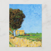 Van Gogh - Eine Allee bei Arles, Postkarte (Vorderseite)