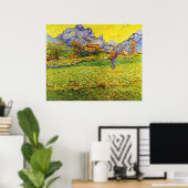Van Gogh - Eine Wiese im Gebirge, Poster (Heimbüro)