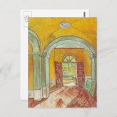 Van Gogh Eingang Hall of Saint Paul Hospital Postkarte (Vorne/Hinten)