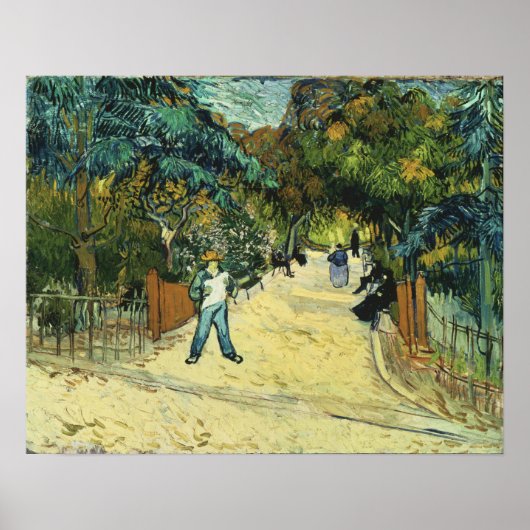 Van Gogh - Eingang zu den öffentlichen Gärten von  Poster (Vorne)