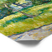 Van Gogh Eingang zum Park in Arles Poster (Ecke)