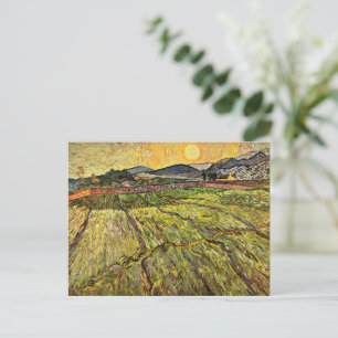 Van Gogh - Eingefeld mit aufgehender Sonne Postkarte