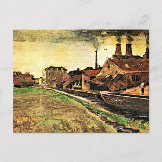 Van Gogh - Eisenmühle in Den Haag, Postkarte (Vorderseite)