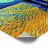 Van Gogh Elephant Poster (Ecke)