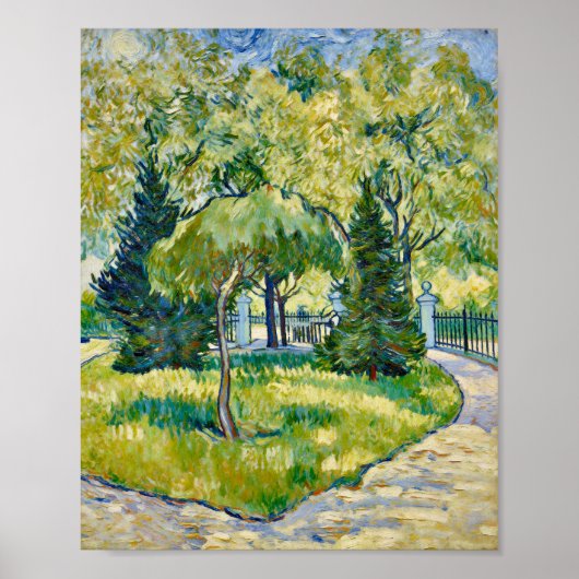Van Gogh Entrance to the Park in Arles Poster (Vorne)