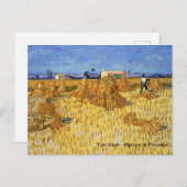 Van Gogh - Ernte in der Provence Postkarte (Vorne/Hinten)