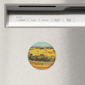 Van Gogh erntet in La Crau mit Montmajour Magnet (In Situ (Geschirrspüler))