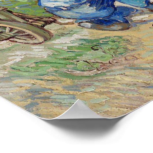 Van Gogh - Erste Schritte Malerei Poster (Ecke)