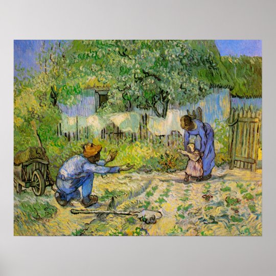 nach Millet Kunstdruck Vincent van Gogh Erste Schritte