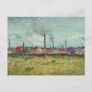 Van Gogh - Fabriken in Clichy Postkarte