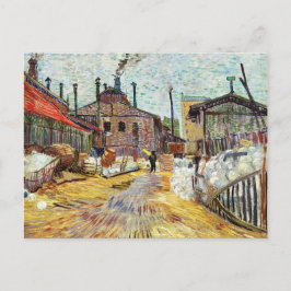 Van Gogh Factory Arnieres Painting Postkarte