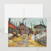 Van Gogh Factory Arnieres Painting Postkarte (Vorne/Hinten)
