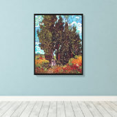 Van Gogh - Fahrradfahren mit zwei weiblichen Figur Leinwanddruck (Insitu (Holzboden))