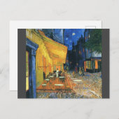 Van Gogh Famous Painting Café Terrasse Postkarte (Vorne/Hinten)