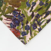Van Gogh Fantastische Bergwelten am Arles Frische  Fleecedecke (Ecke)