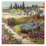 Van Gogh Fantastische Bergwelten am Arles Frische  Fliese<br><div class="desc">Vincent Van Gogh Blütengarten At Arles With Path Fine Art Vincent van Gogh war ein postimpressionistischer Maler, dessen Werke weit reichende Auswirkungen auf die Kunst des 20. Jahrhunderts hatten: Porträts, Selbstportraits, Landschaften und Stillleben von Zypressen, Blume, Bäumen in Blüten, Gärten, Weizenfeldern und Blume. Zwischen 1886 und 1890 fertigte Vincent van...</div>