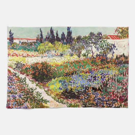 Van Gogh Fantastische Bergwelten am Arles Frische  Handtuch (Horizontal)
