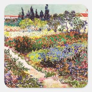 Van Gogh Fantastische Bergwelten am Arles Frische Quadratischer Aufkleber