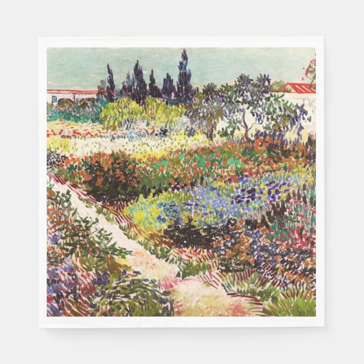 Van Gogh Fantastische Bergwelten am Arles Frische Serviette (Vorderseite)