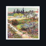 Van Gogh Fantastische Bergwelten am Arles Frische  Serviette<br><div class="desc">Vincent Van Gogh Blütengarten At Arles With Path Fine Art Vincent van Gogh war ein postimpressionistischer Maler, dessen Werke weit reichende Auswirkungen auf die Kunst des 20. Jahrhunderts hatten: Porträts, Selbstportraits, Landschaften und Stillleben von Zypressen, Blume, Bäumen in Blüten, Gärten, Weizenfeldern und Blume. Zwischen 1886 und 1890 fertigte Vincent van...</div>