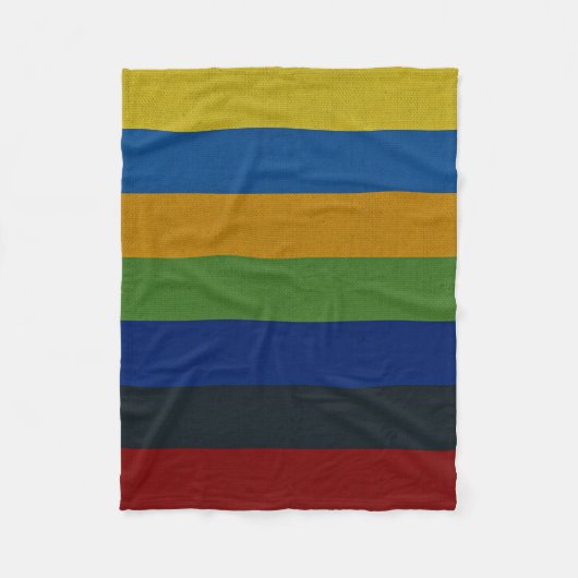 Van Gogh Farben Leinwand Fleecedecke (Vorderseite)