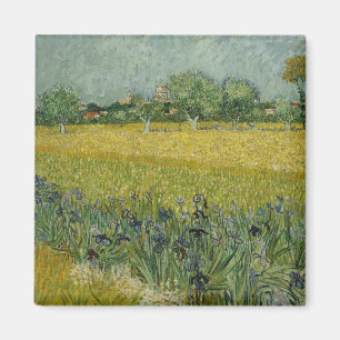 Van Gogh Feld mit Blumen bei Arles Magnet