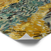 Van Gogh - Feld mit Plowman Poster (Ecke)