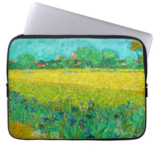 Van Gogh Feld mit Schwertlilien bei Arles Laptopschutzhülle