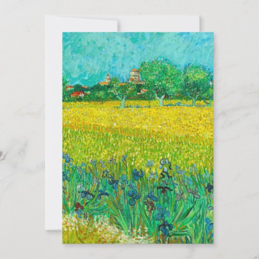 Van Gogh Field mit Irische in der Nähe von Arles Ankündigung (Vorderseite)