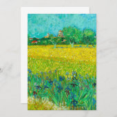 Van Gogh Field mit Irische in der Nähe von Arles Ankündigung (Vorne/Hinten)