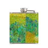 Van Gogh Field mit Irische in der Nähe von Arles Flachmann (Rückseite)